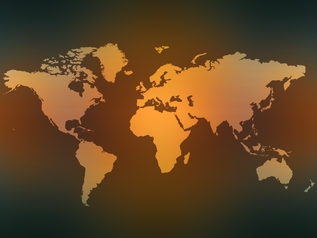 Earth vector map globe