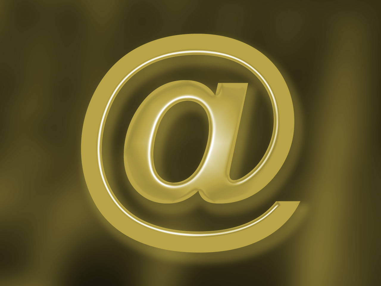 Yellow at email icon on yellow background
