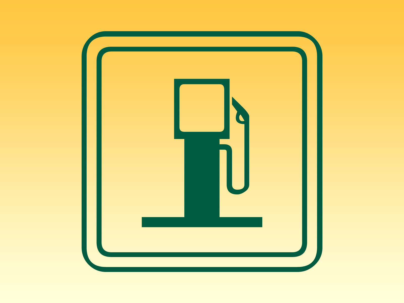 Gas station icon green yellow