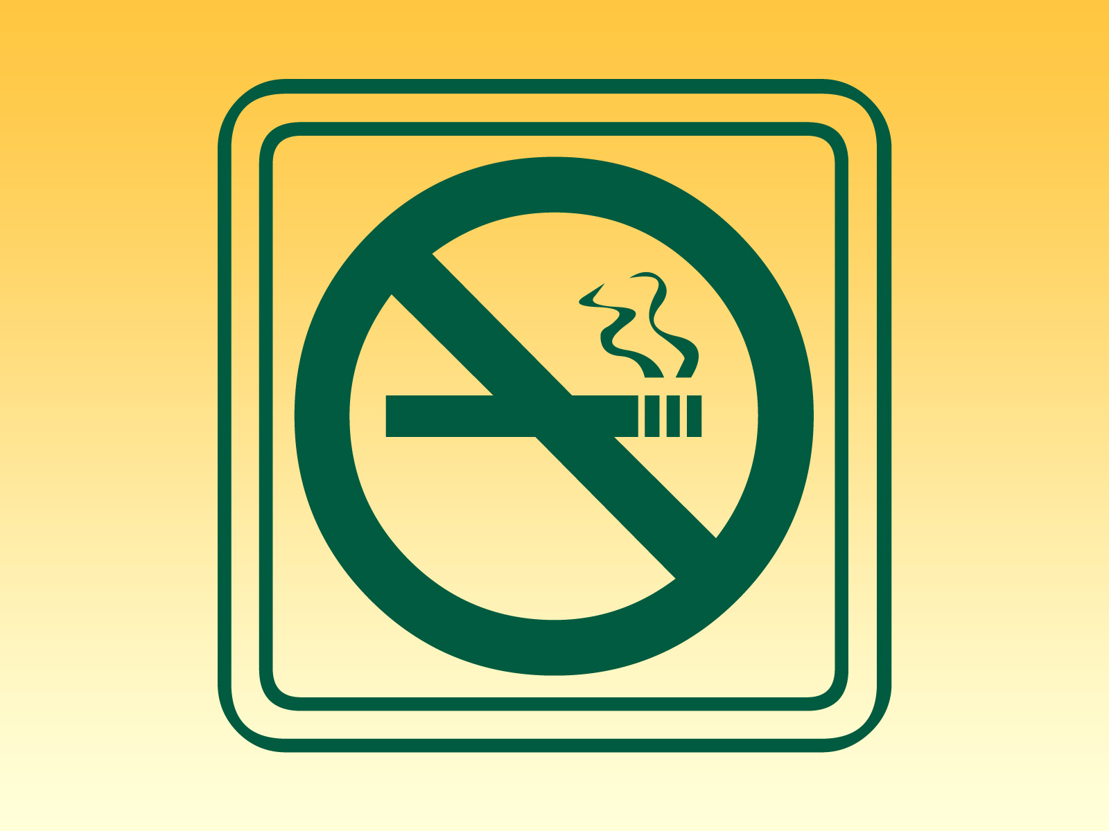 No smoking icon sign