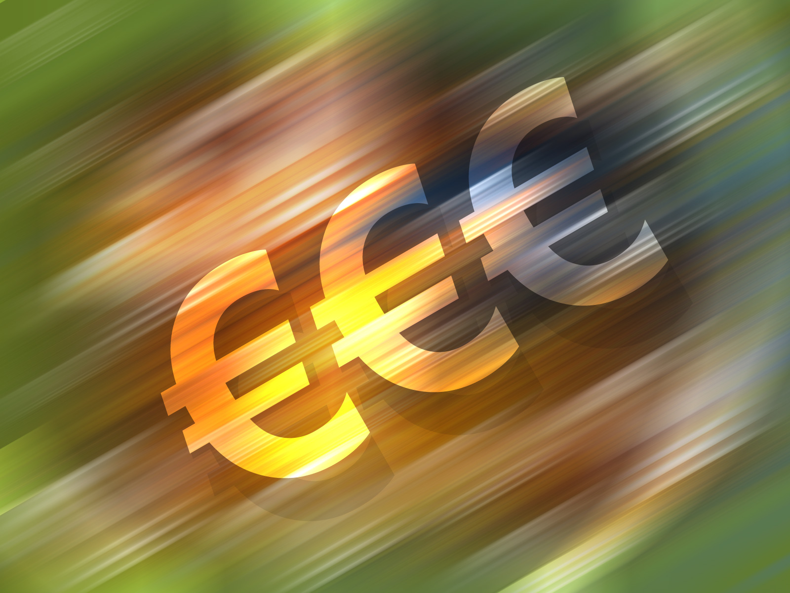 Euro sign on dynamic background