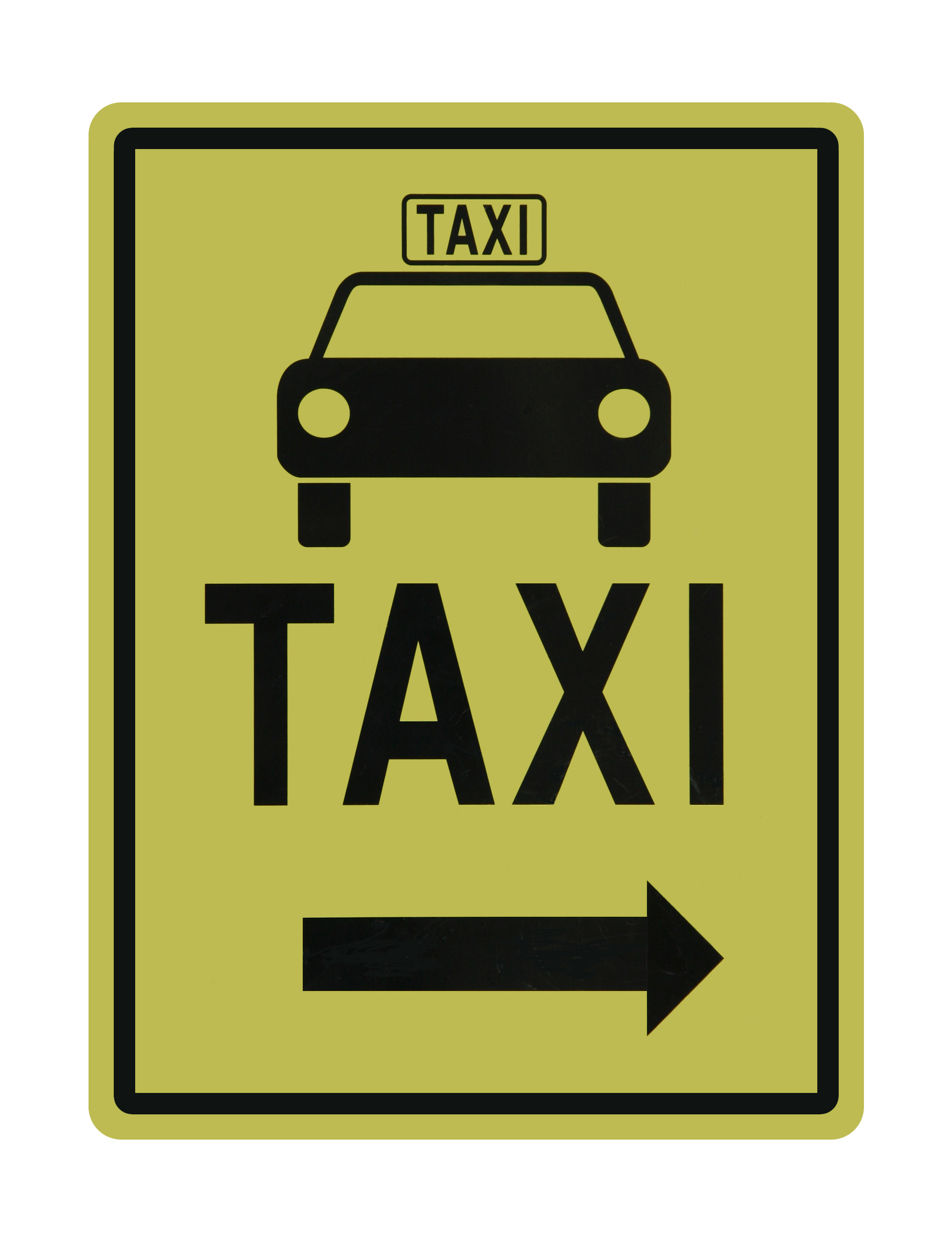 Taxi info sign