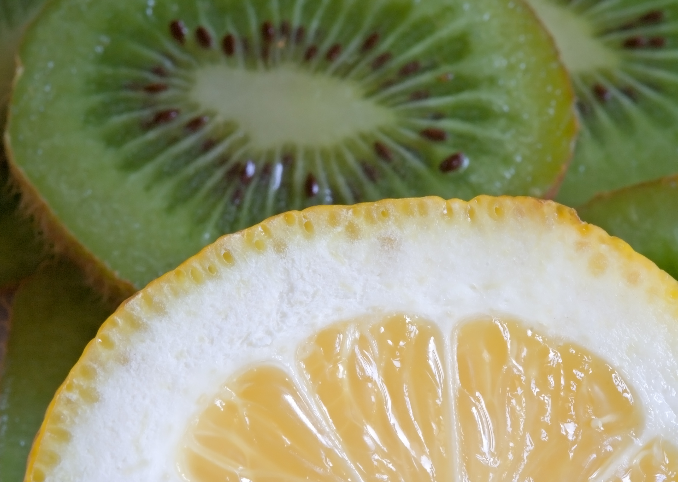 Kiwi and lemon