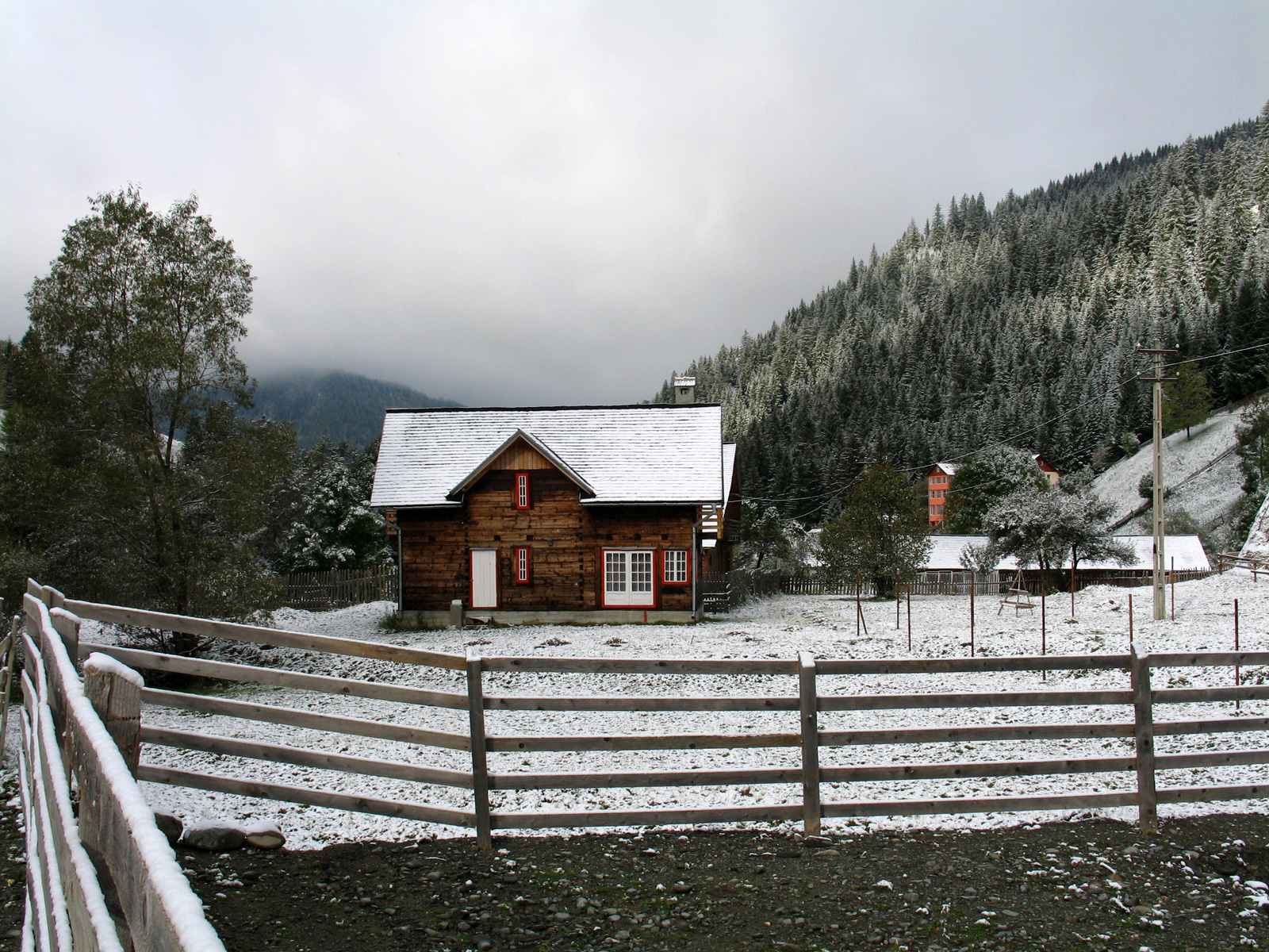 Country house in winter