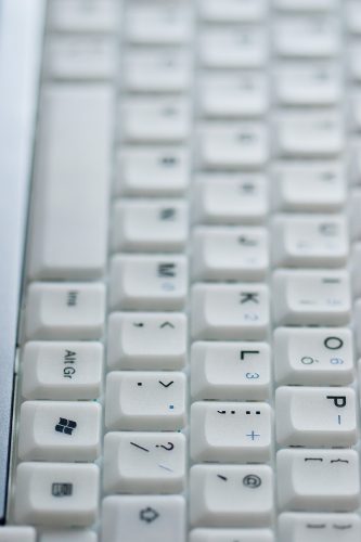 White keyboard