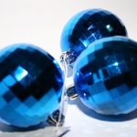 Christmas blue balls