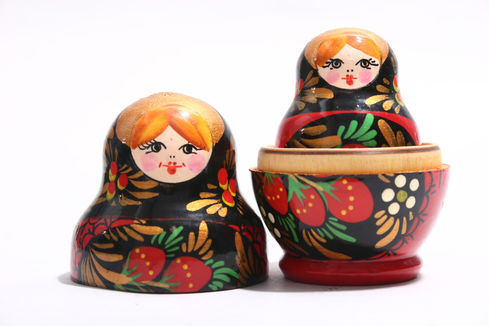 Two matryoshka dolls