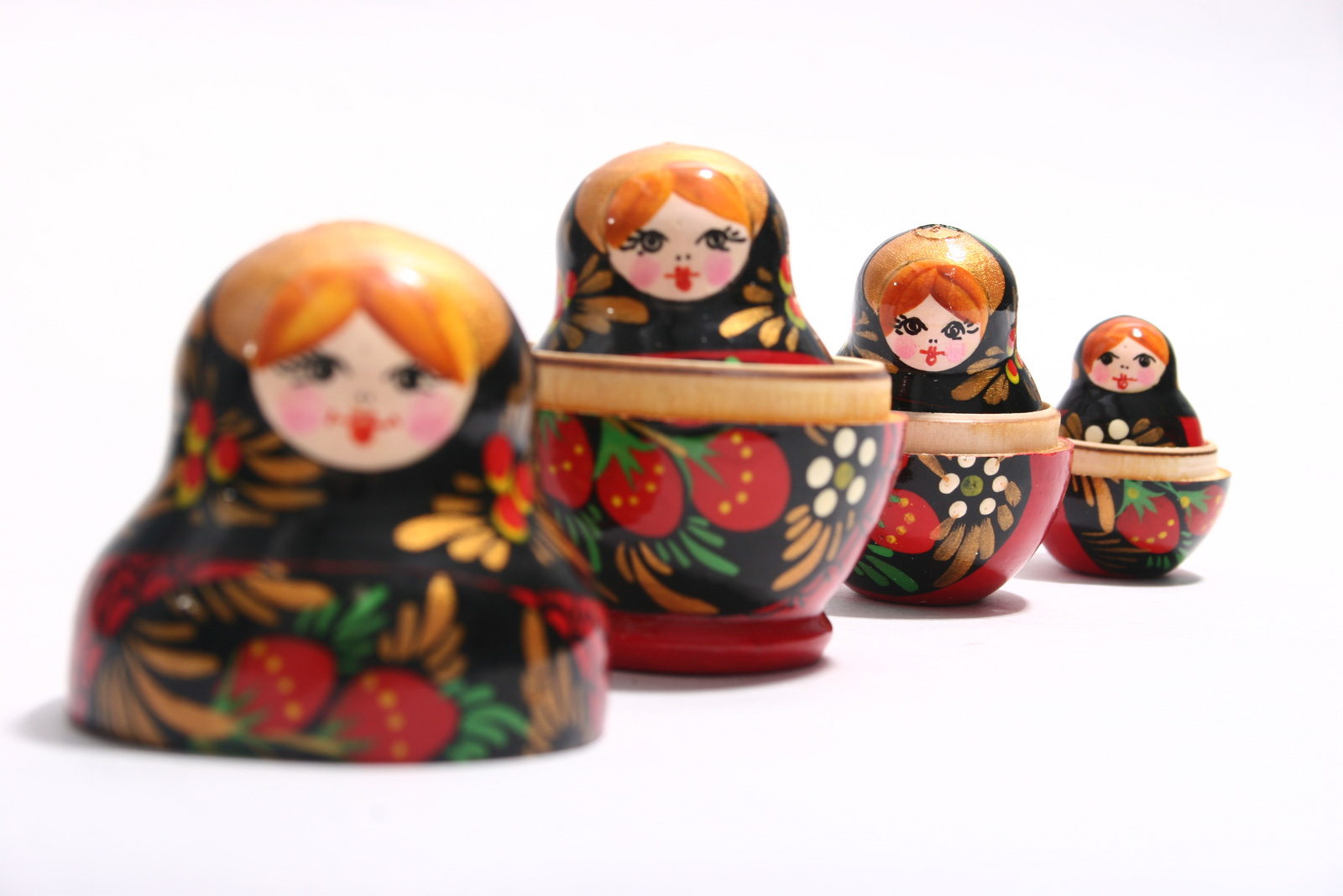 Colorful russian dolls