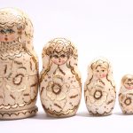 Set of russian nesting dolls ( Matryoshka )