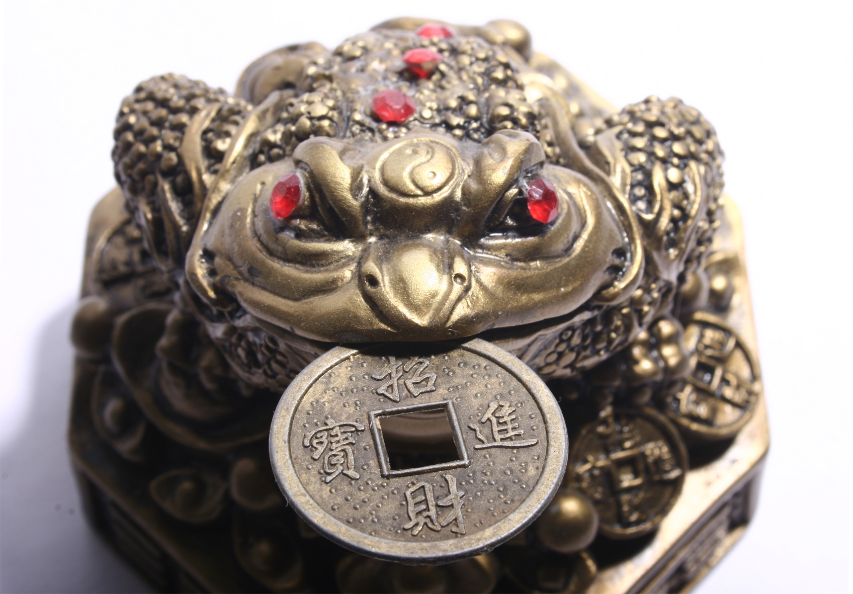Chinese Feng Shui lucky money toad