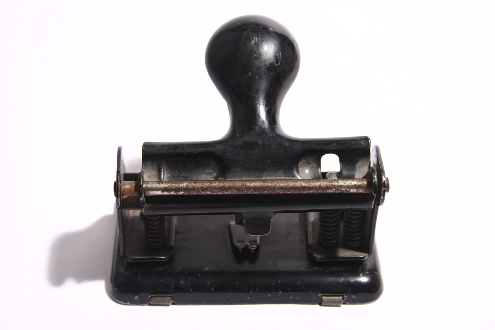 Old rusty hole puncher