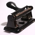Old metal hole punch