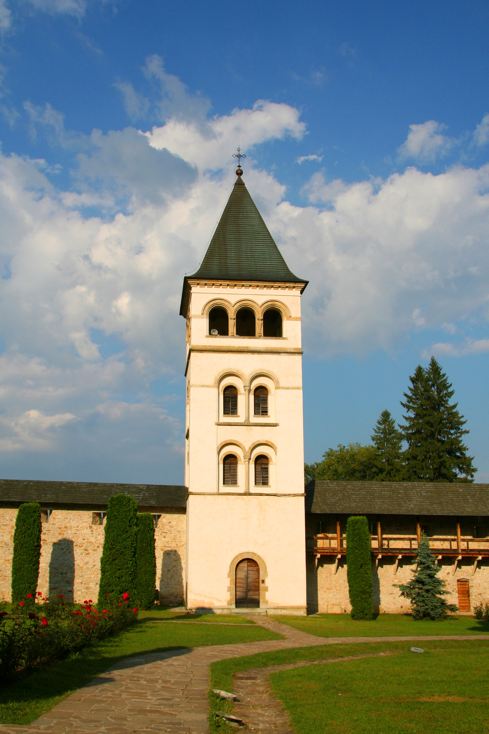 Bell tower of a romanian monastery