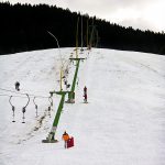 Ski slope and lift