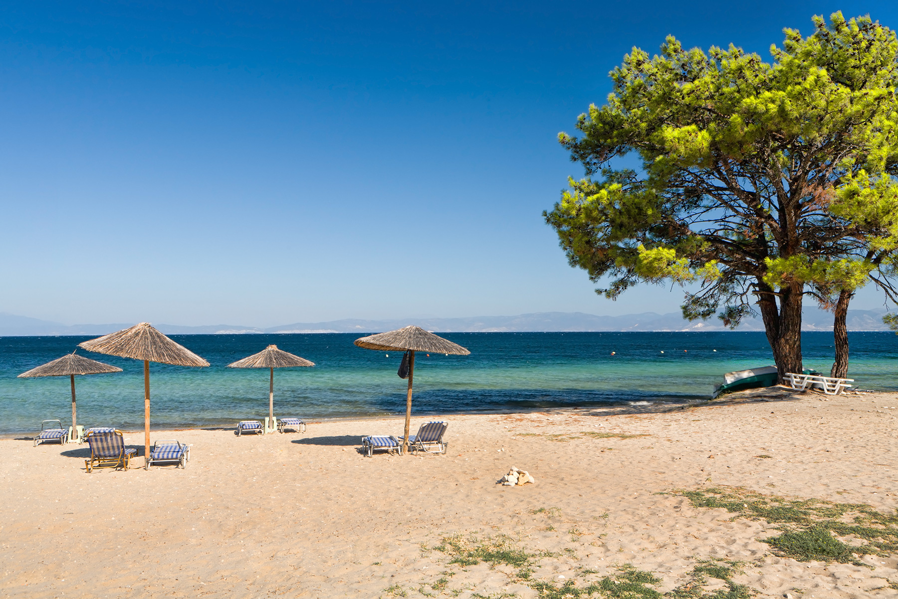 Beautiful beach in Thassos, Greece