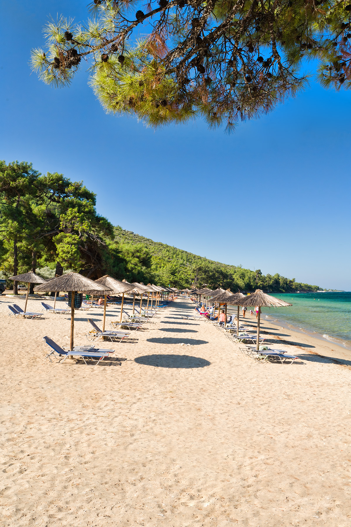 Beautiful beach in Thassos, Greece