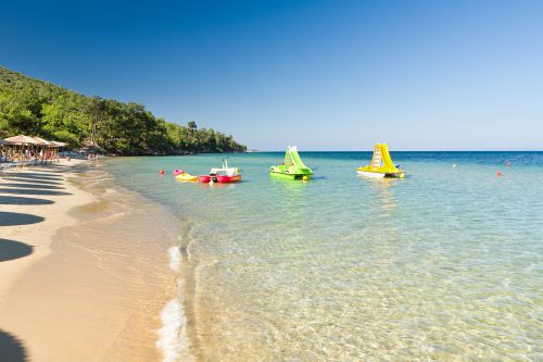 Beautiful beach in Thassos, Greece